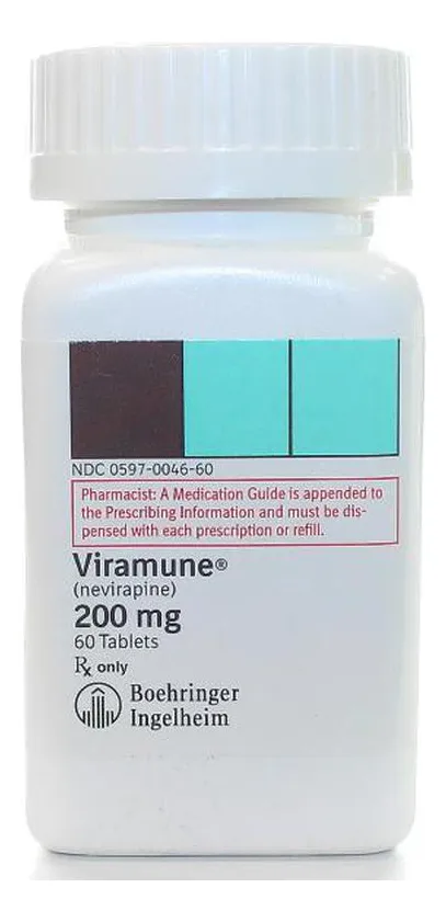 Viramune 200 Mg Frasco Con 60 Tabletas